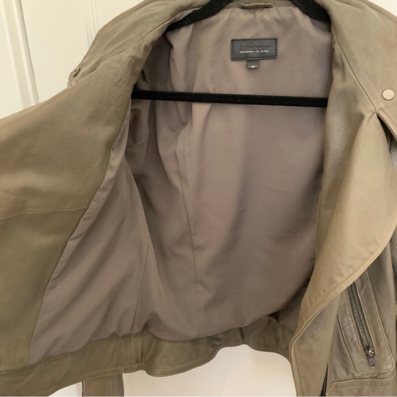Mackage leather jacket in taupe, size S - Picture 11 of 14